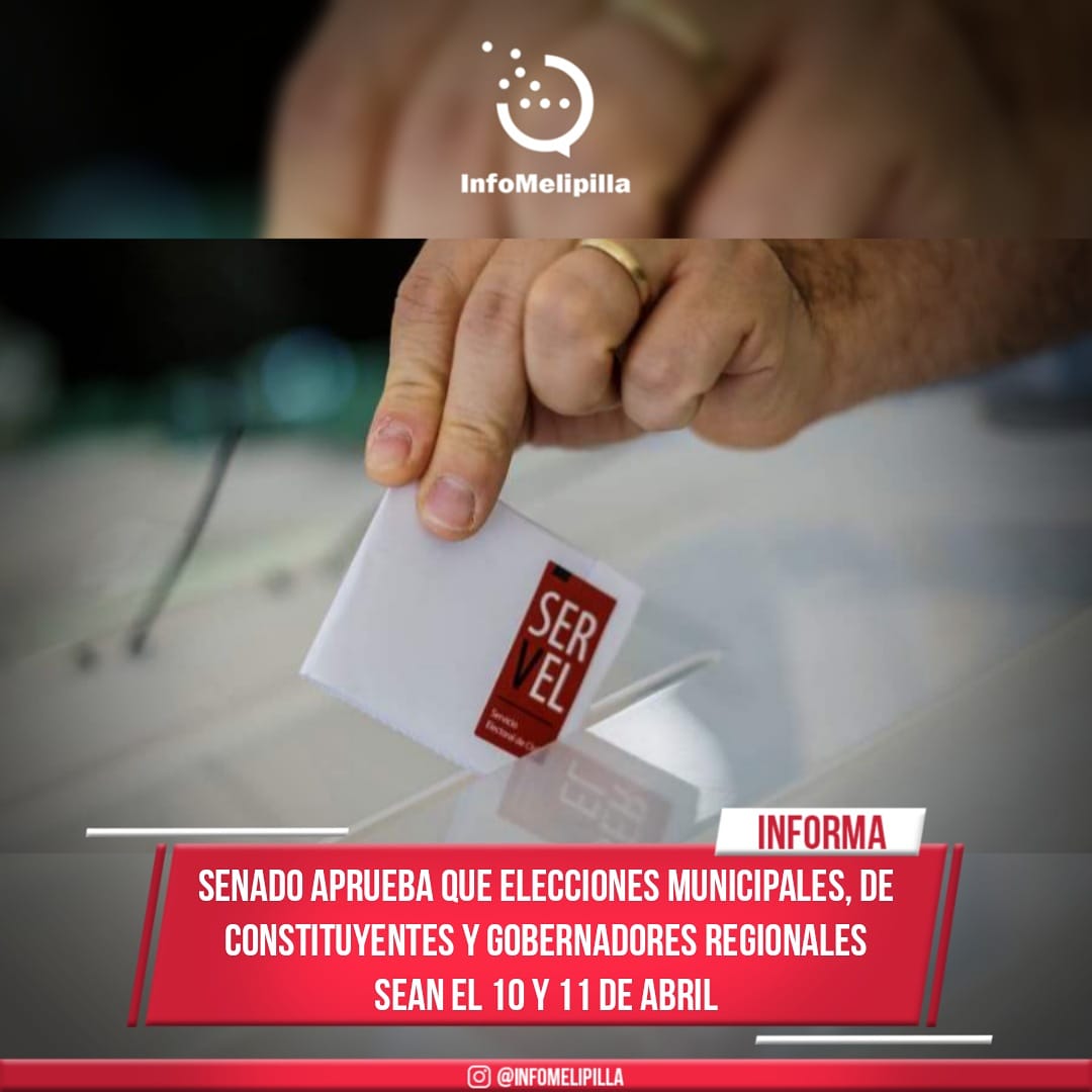 El Senado de Chile aprueba que elecciones municipales, de constituyentes y gobernadores regionales sean el 10 y 11 de abril 