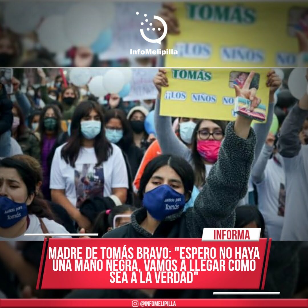 Madre de Tomás Bravo: "Espero no haya una mano negra, vamos a llegar como sea a la verdad"