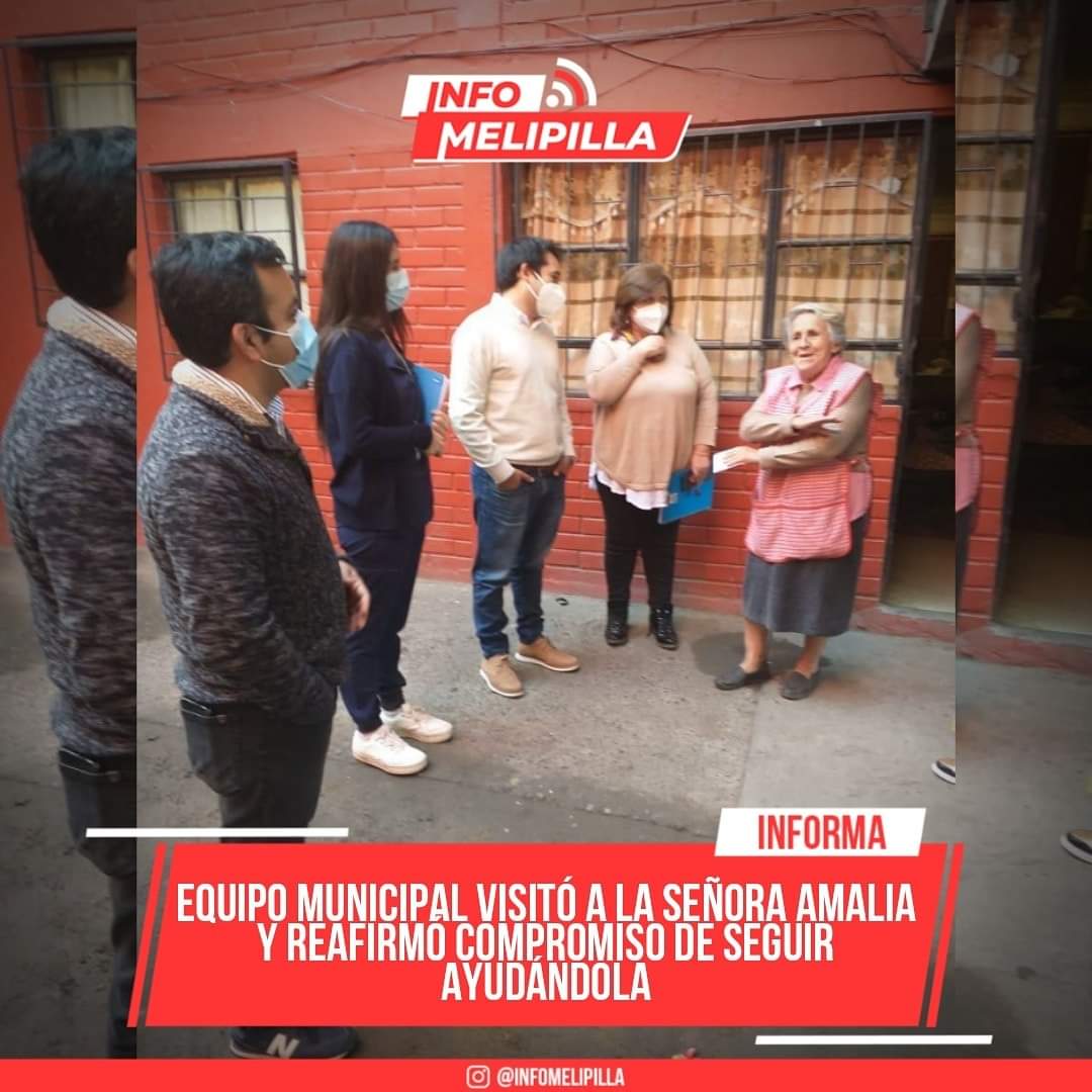 🔴➡️EQUIPO MUNICIPAL VISITÓ A LA SEÑORA AMALIA Y REAFIRMÓ COMPROMISO DE SEGUIR AYUDÁNDOLA