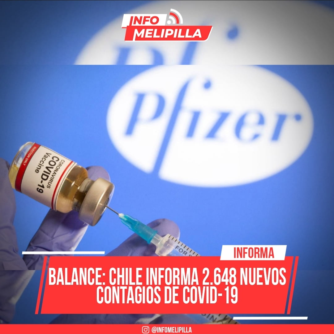 Balance: Chile informa 2.648 nuevos contagios de COVID-19