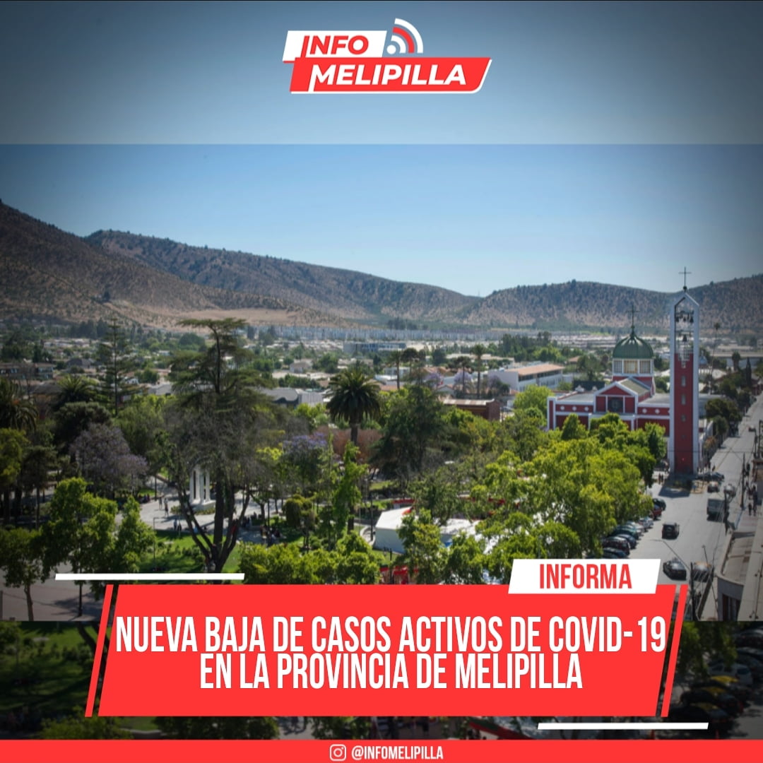 Nueva baja de casos activos de Covid-19 en la provincia de Melipilla