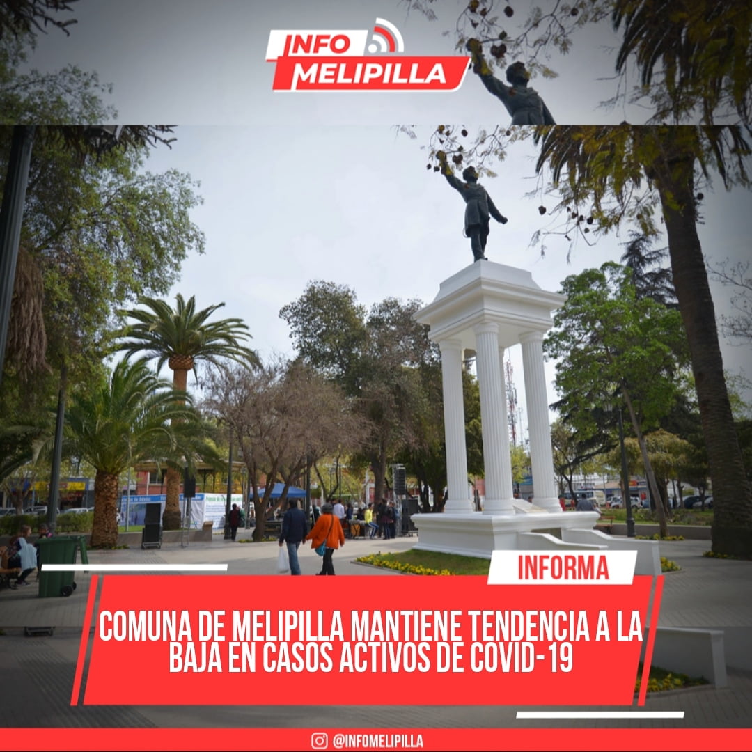Comuna de Melipilla mantiene tendencia a la baja en casos activos de Covid-19