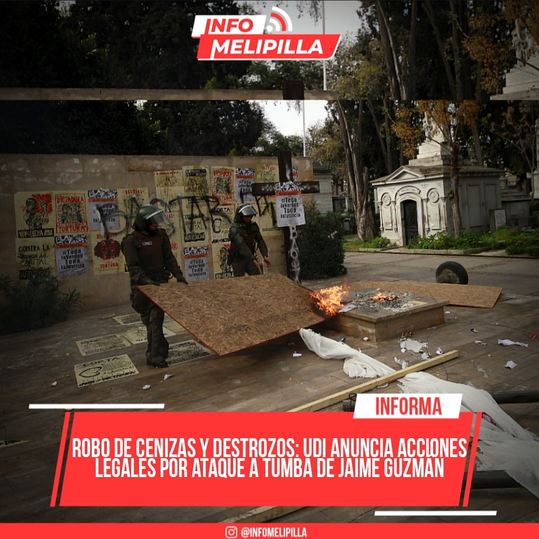 Robo de cenizas y destrozos: UDI anuncia acciones legales por ataque a tumba de Jaime Guzmán