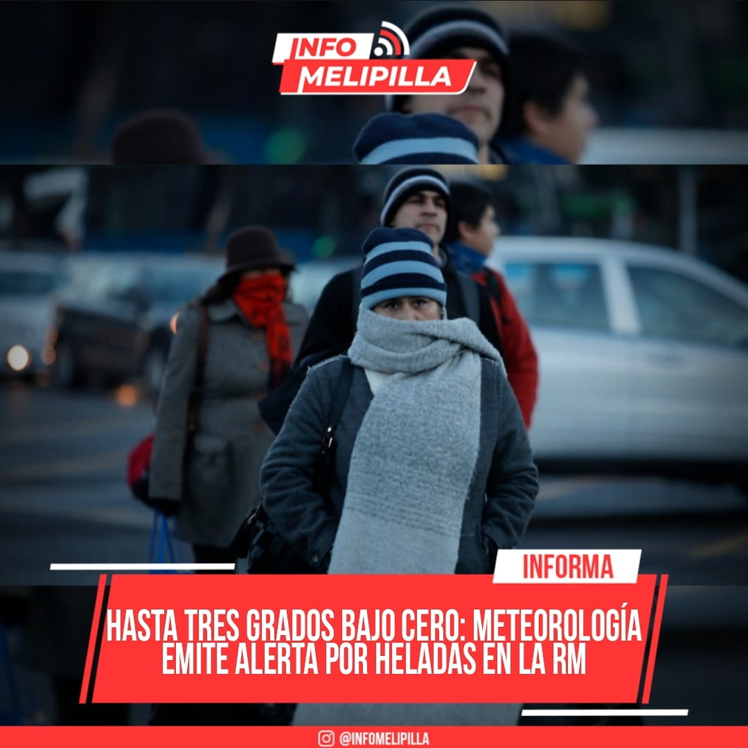 Hasta tres grados bajo cero: Meteorología emite alerta por heladas en la zona central del país