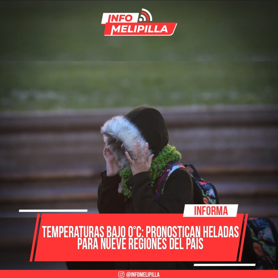 Hasta tres grados bajo cero: Meteorología emite alerta por heladas en la zona central del país