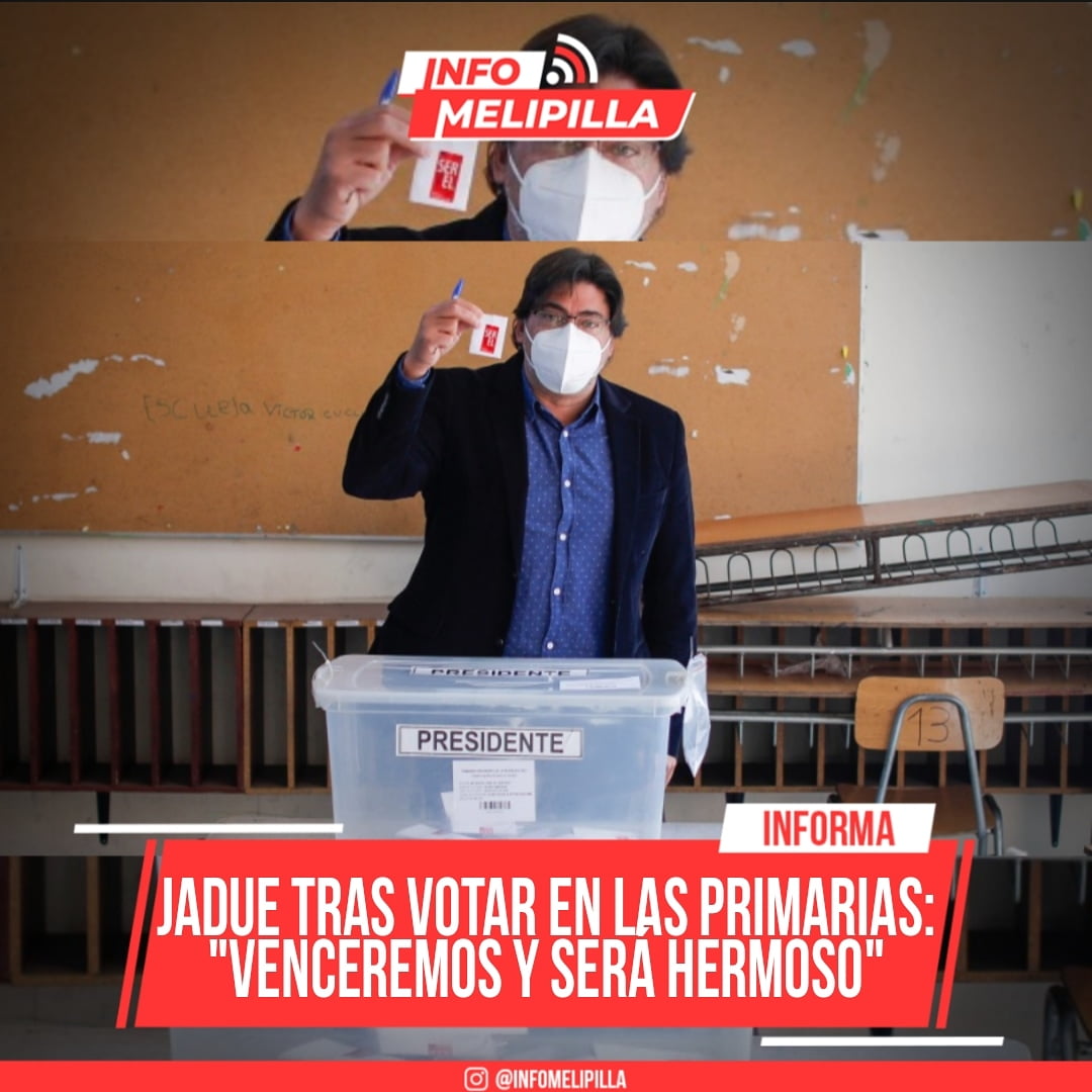 Jadue tras votar en Primarias: "Venceremos y será hermoso*