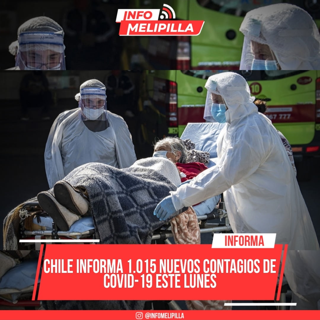 Chile informa 1.015 nuevos contagios de COVID-19 este lunes