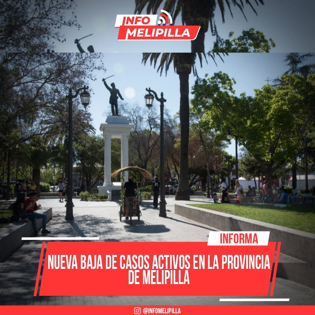 Nueva baja de casos activos en la Provincia de Melipilla
