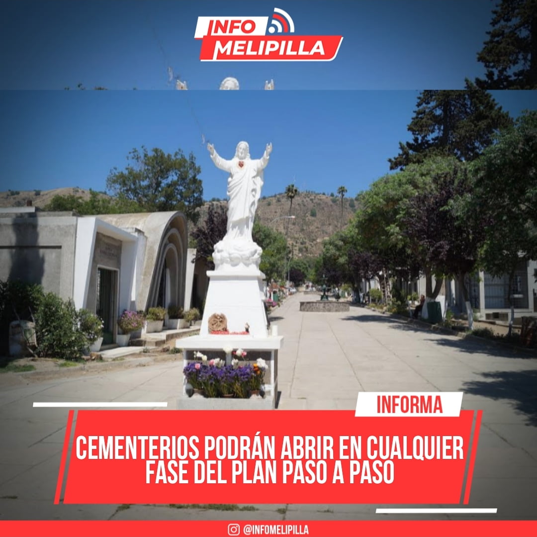 Cementerios podrán abrir en cualquier fase del Plan Paso a Paso