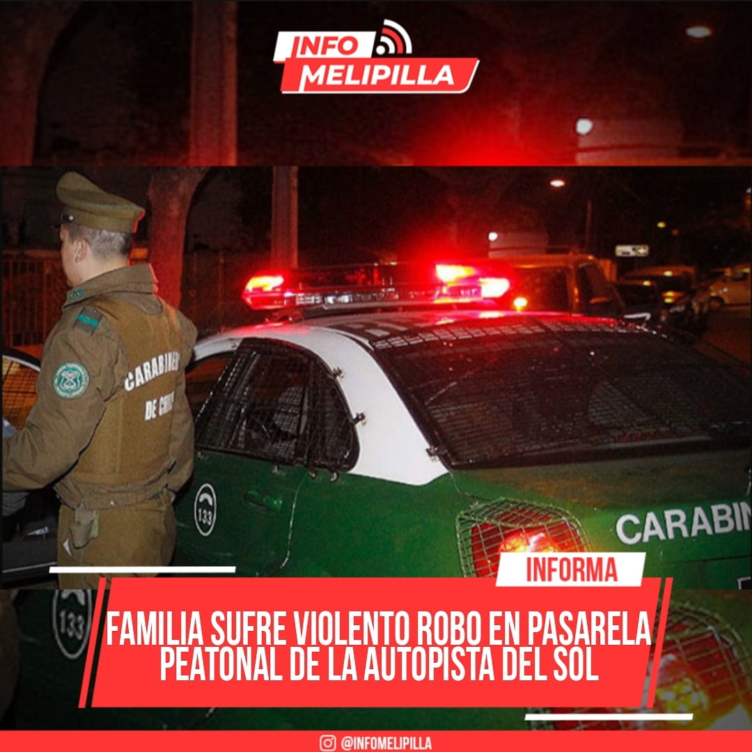 Familia sufre violento robo en pasarela peatonal de la Autopista del Sol
