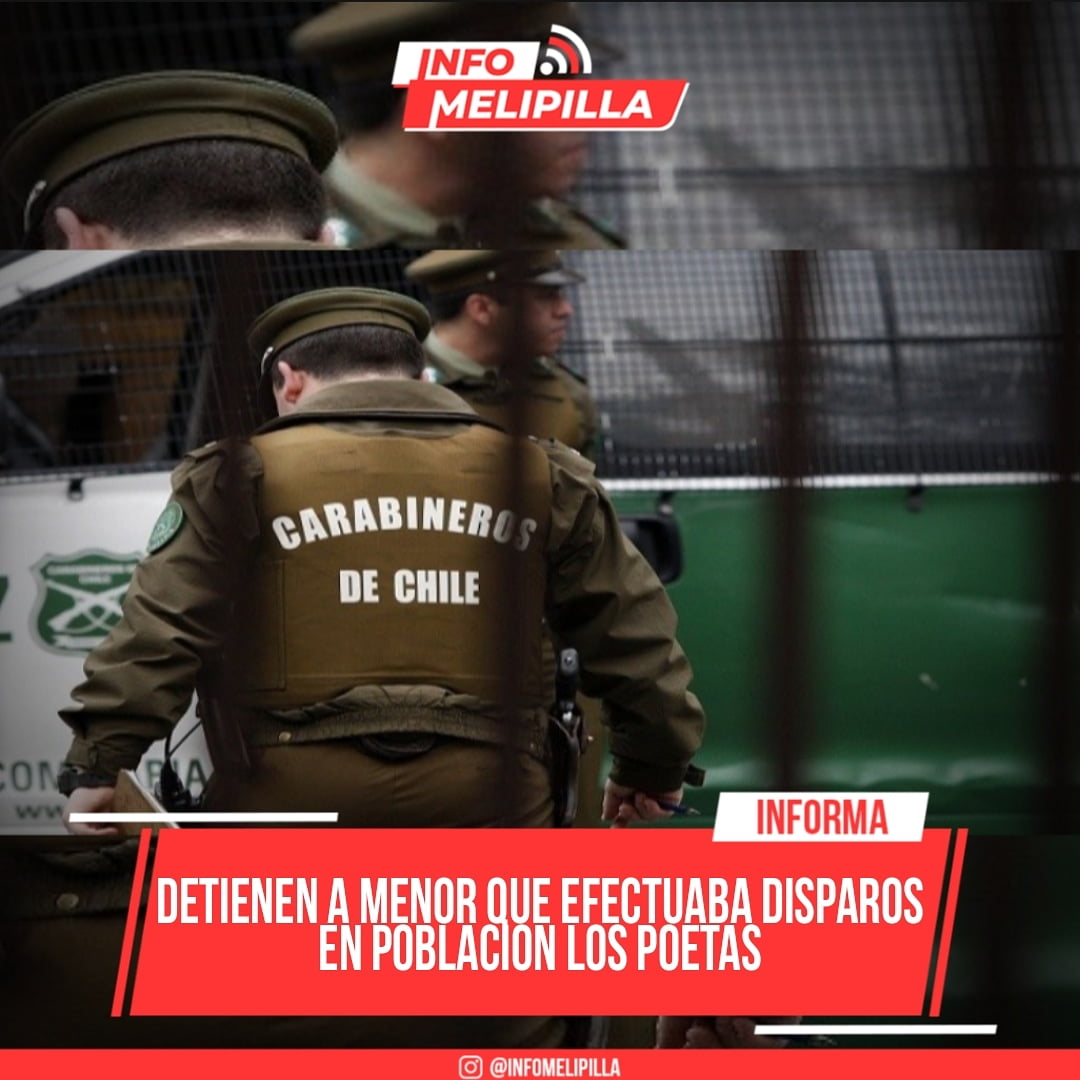 Detienen a menor que efectuaba disparos en población Los Poetas
