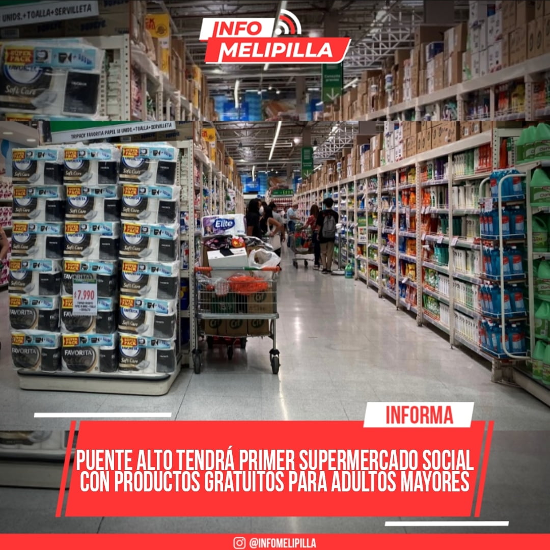 Puente Alto tendrá primer supermercado social con productos gratuitos para adultos mayores