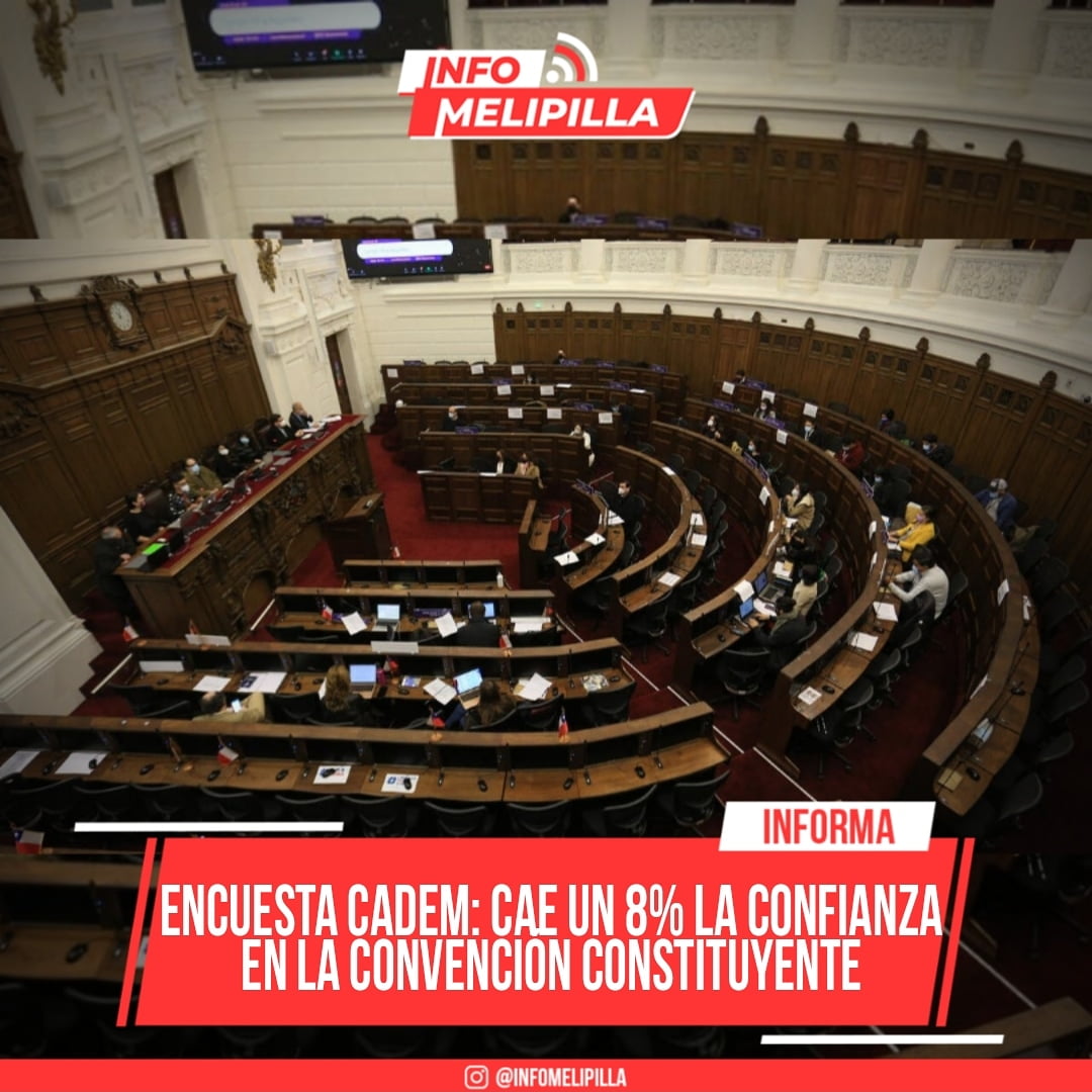 Encuesta Cadem: cae un 8% la confianza en la Convención Constituyente