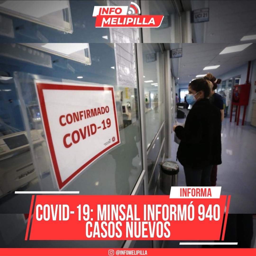 Covid-19: Minsal informó 940 casos nuevos y positividad es de un 1,44%