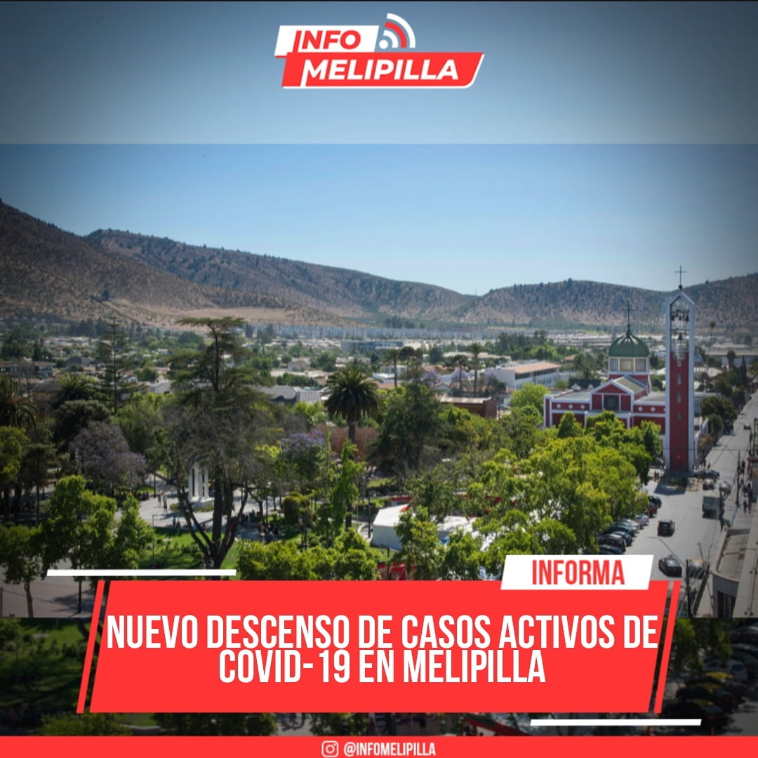 Nuevo descenso de casos activos de covid-19 en Melipilla