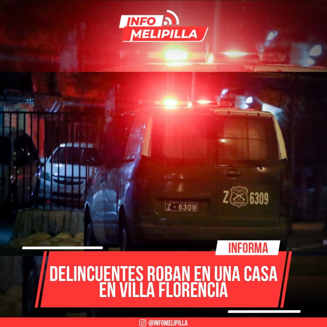 Delincuentes roban en una casa en Villa Florencia