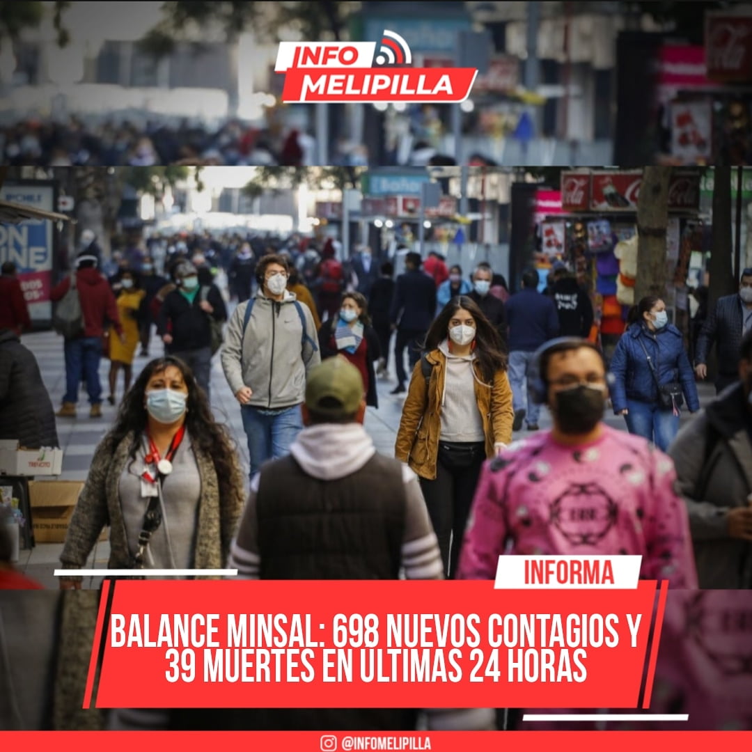 Coronavirus en Chile: 698 nuevos contagios y 39 muertes en últimas 24 horas