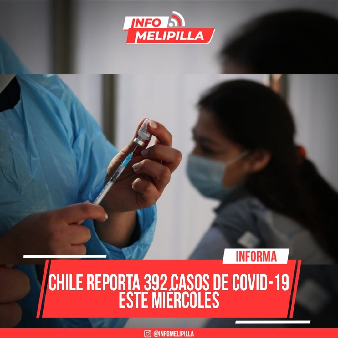 Chile reporta 392 casos de COVID-19 este miércoles