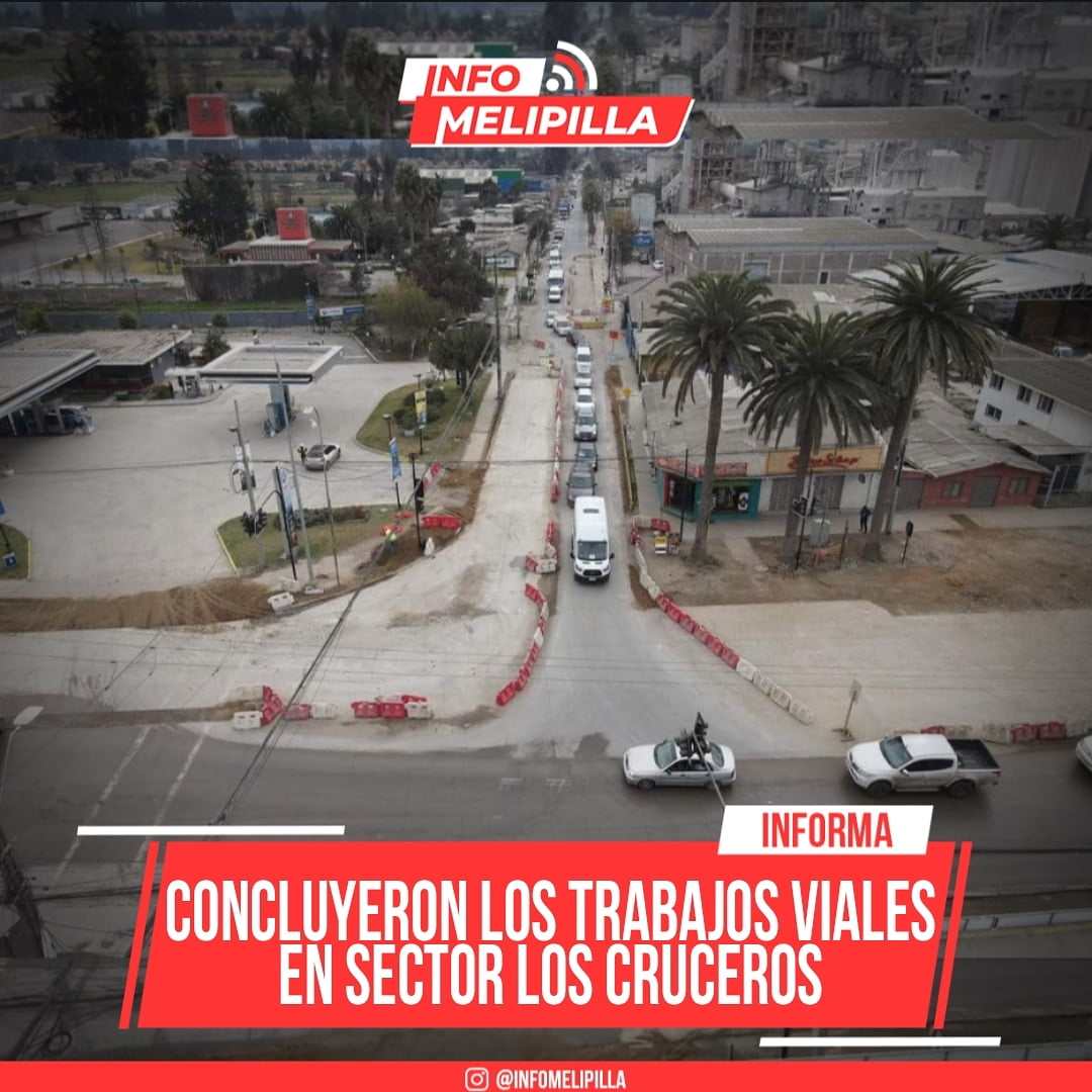 Concluyeron los trabajos viales en sector Los Cruceros