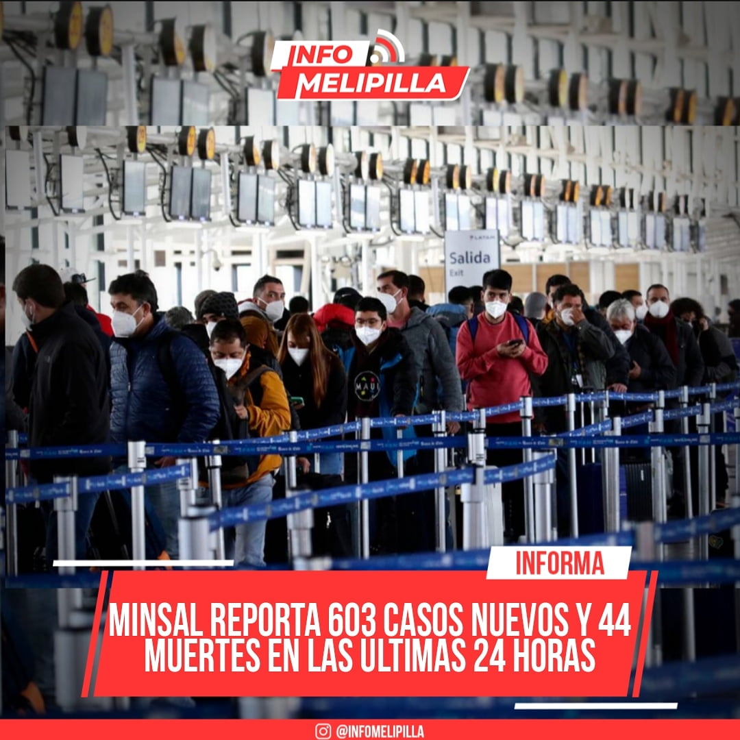 Coronavirus: Chile reporta 603 casos nuevos y 44 muertes en las últimas 24 horas