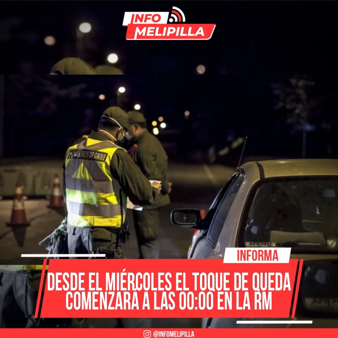 Región Metropolitana tendrá toque de queda desde las 00 00 tras alcanzar el 80% de población vacunada
