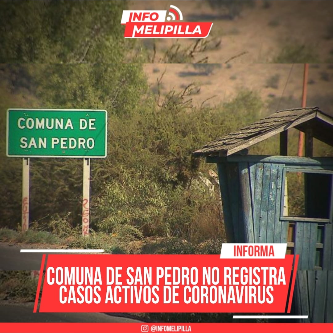 Comuna de San Pedro no registra casos activos de Coronavirus