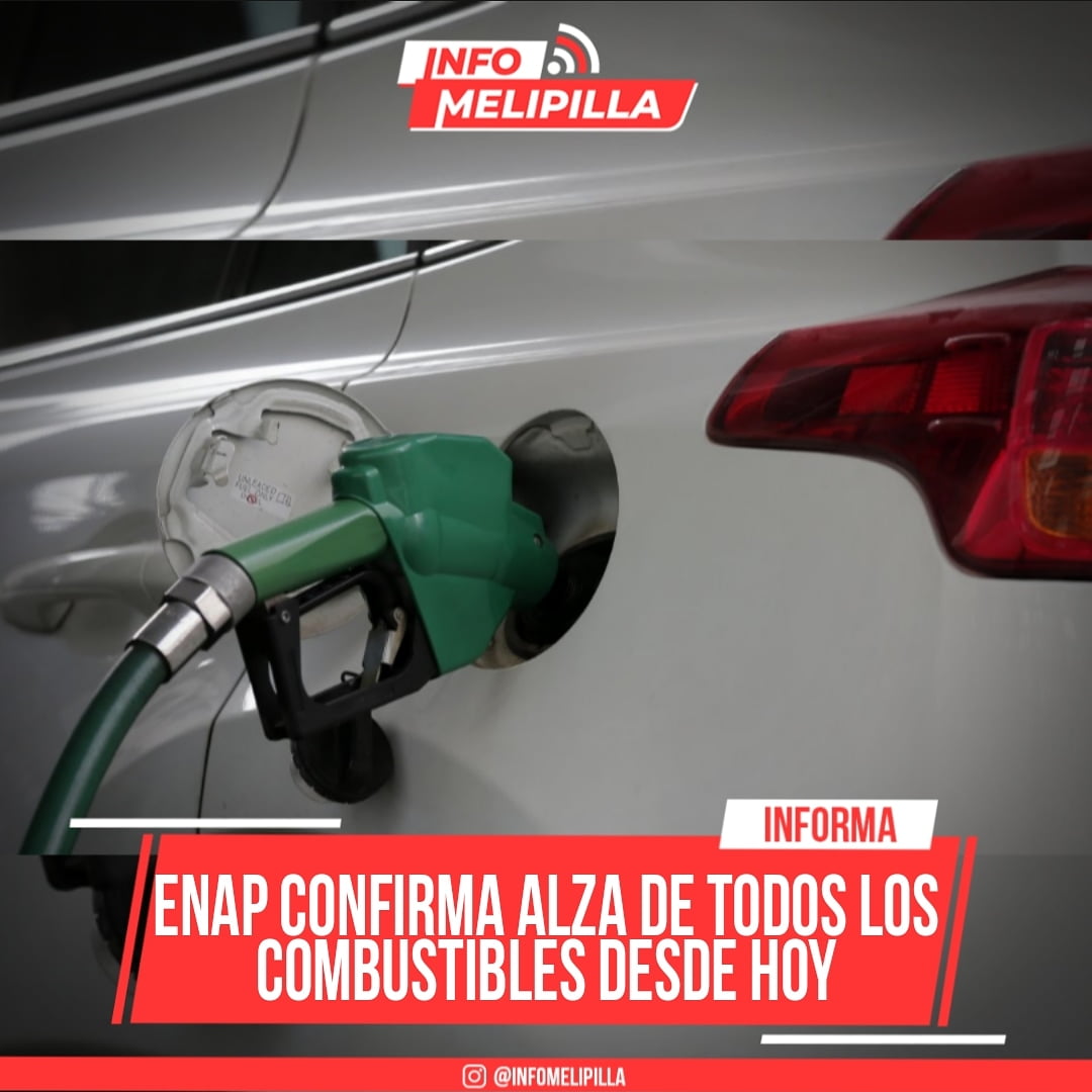 ENAP confirma alza de todos los combustibles desde este jueves
