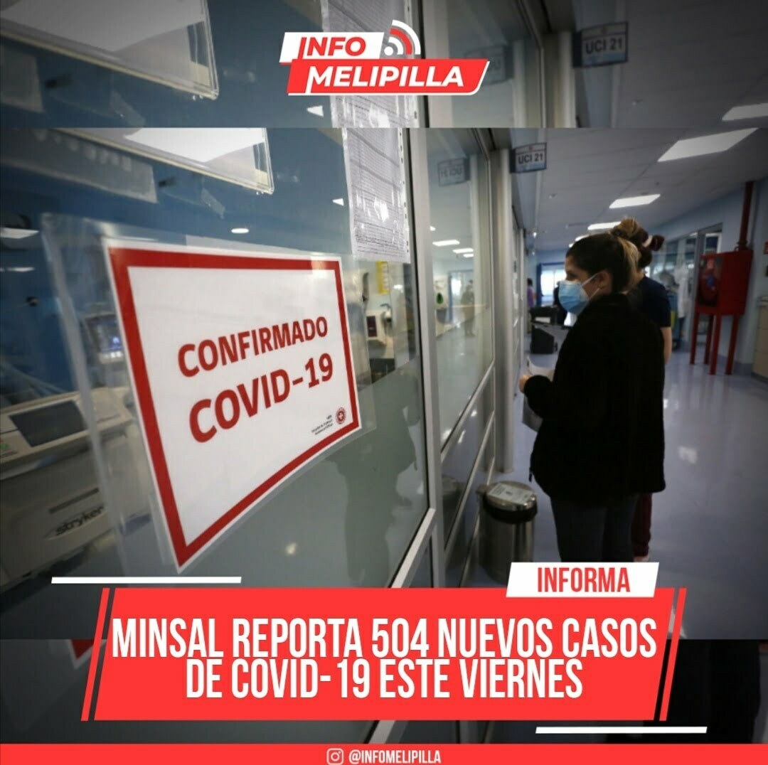 Minsal reporta 504 nuevos casos de COVID-19 este viernes