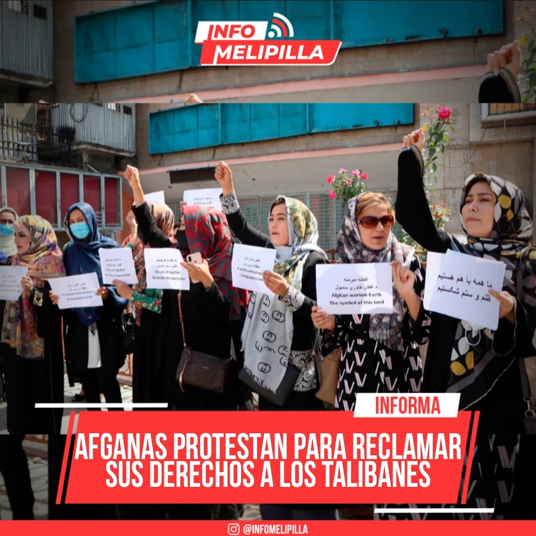 Afganas protestan para reclamar sus derechos a los talibanes