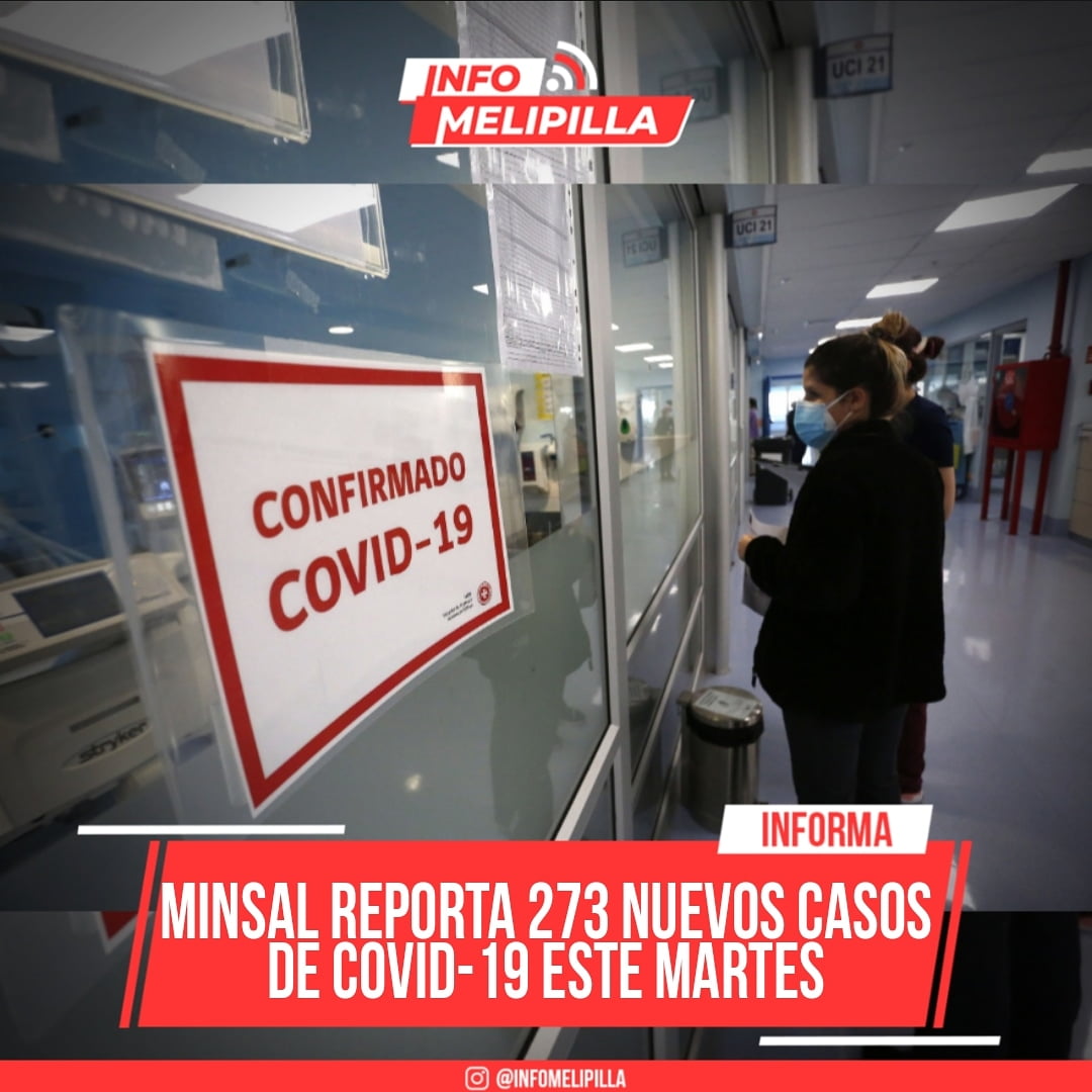Minsal reporta 273 nuevos casos de COVID-19 este martes