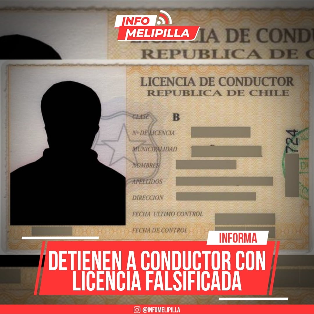Detienen a conductor con licencia falsificada