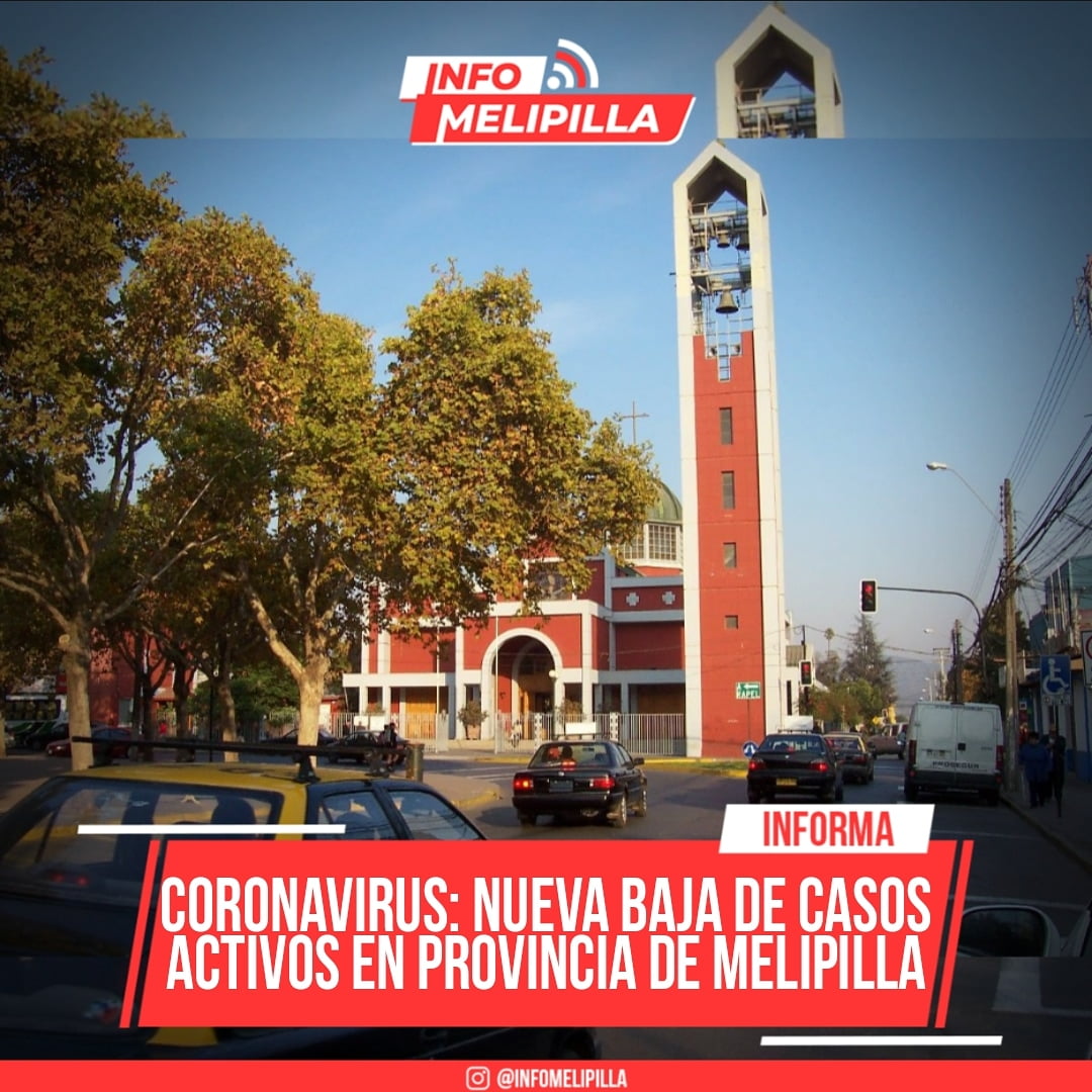 Provincia de Melipilla reporta nueva baja de casos activos de covid-19