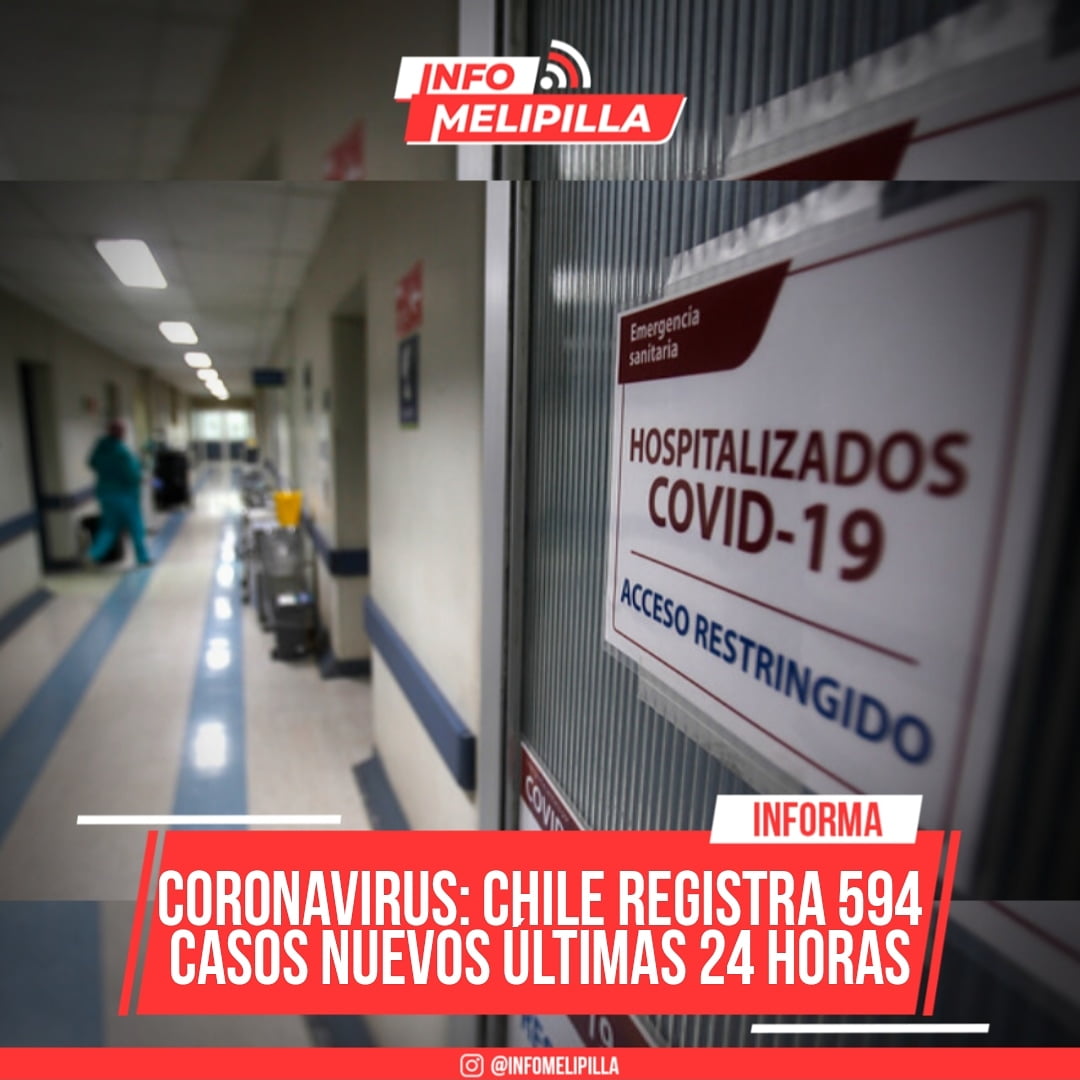 Coronavirus: Chile registra 594 casos nuevos y 25 muertes en las últimas 24 horas