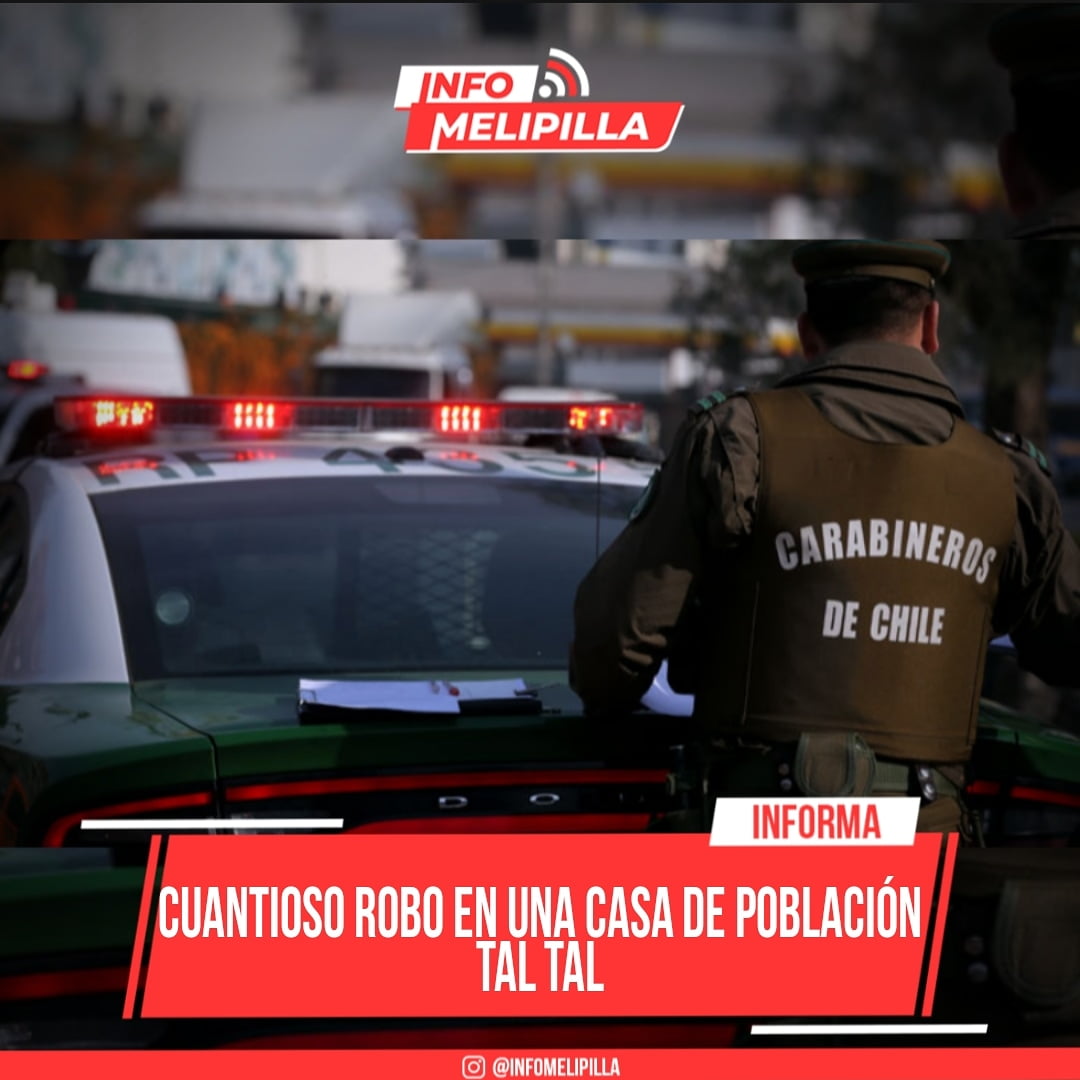 Cuantioso robo en una casa de población Tal Tal
