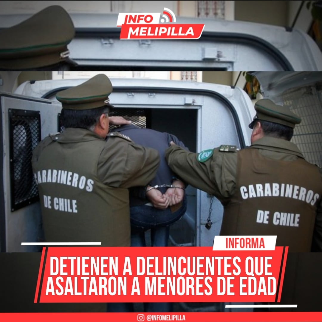 Detienen a delincuentes que a punta de cuchillos asaltaron a menores de edad