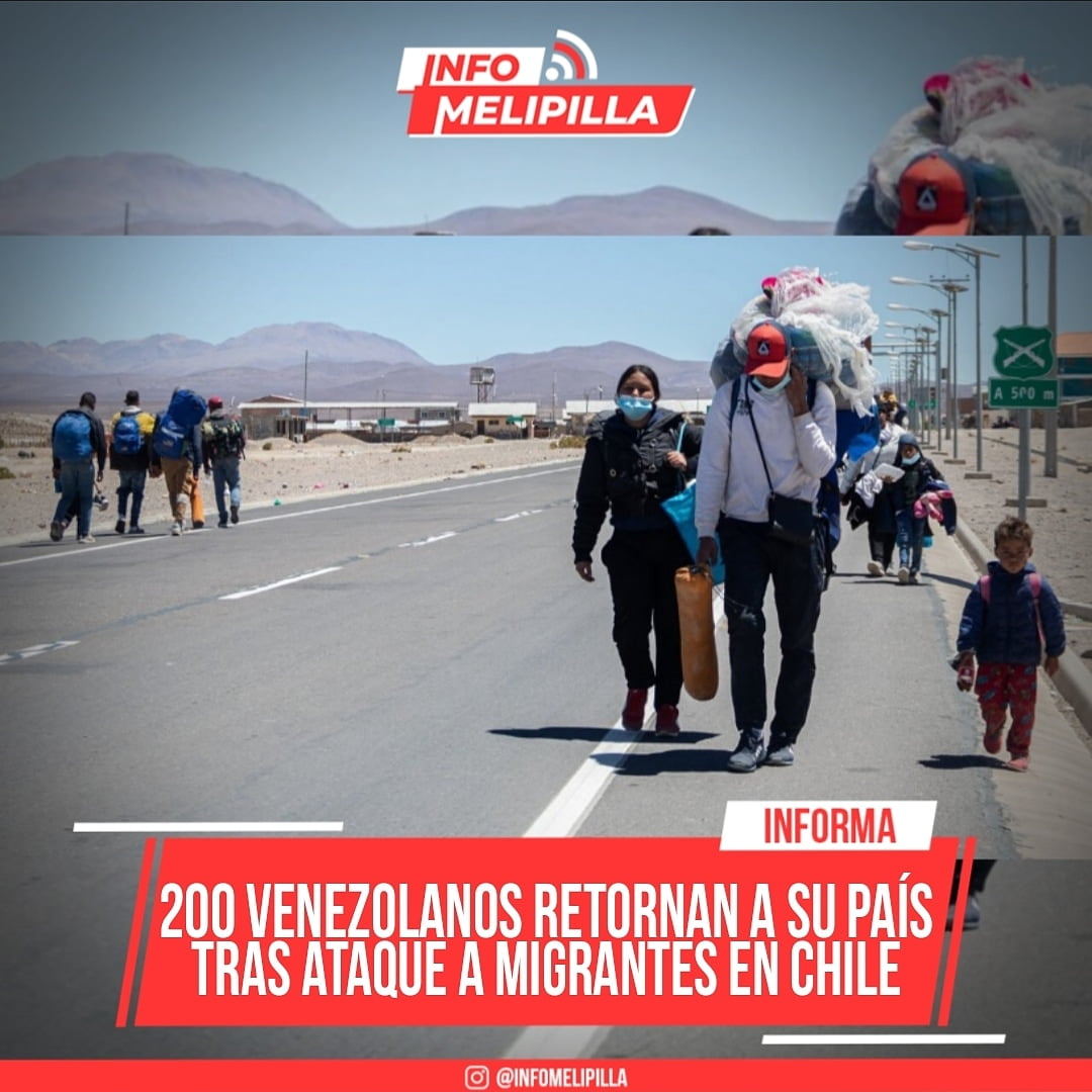 Unos 200 venezolanos retornan a su país desde Chile tras ataque a migrantes