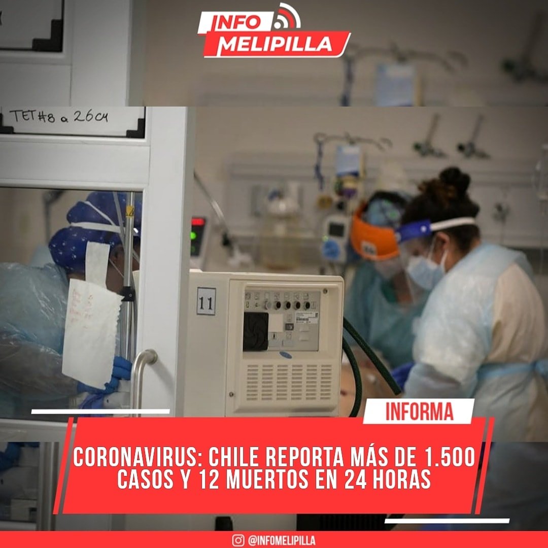 Coronavirus: Chile reporta más de 1.500 casos y 12 muertos en 24 horas