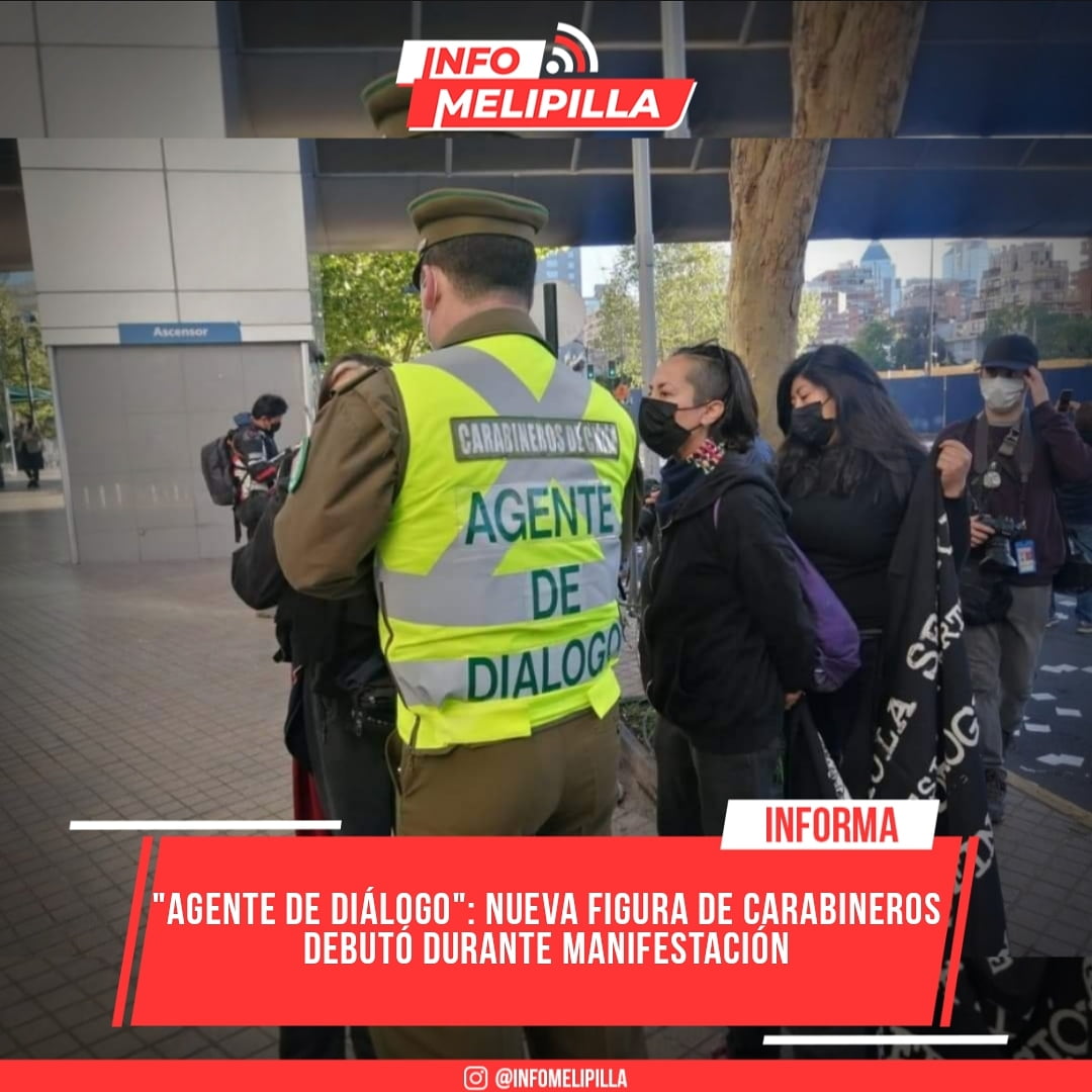 "Agente de diálogo": nueva figura de Carabineros debutó en protesta afuera del Costanera Center
