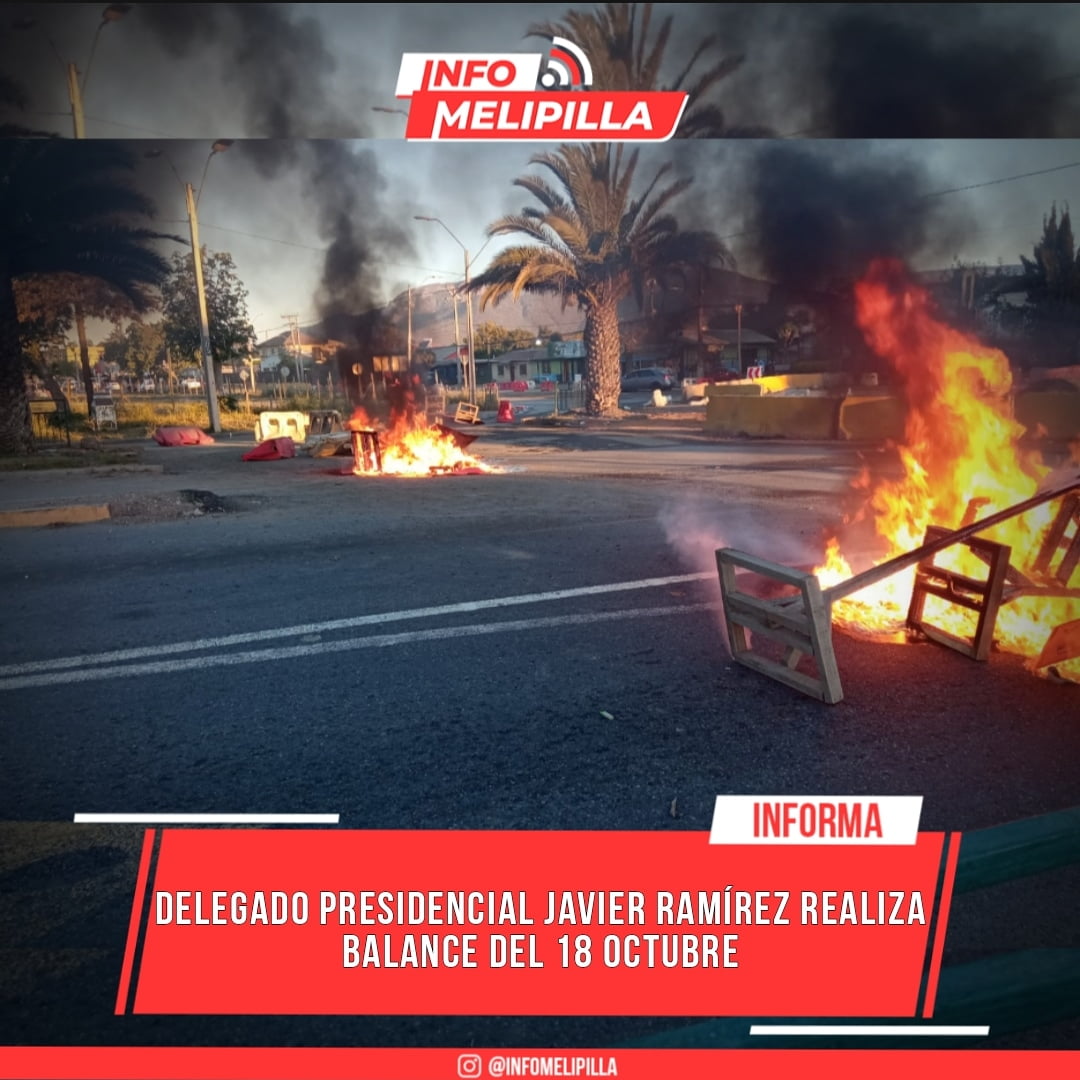 Delegado presidencial provincial de Melipilla realiza balance del 18 octubre