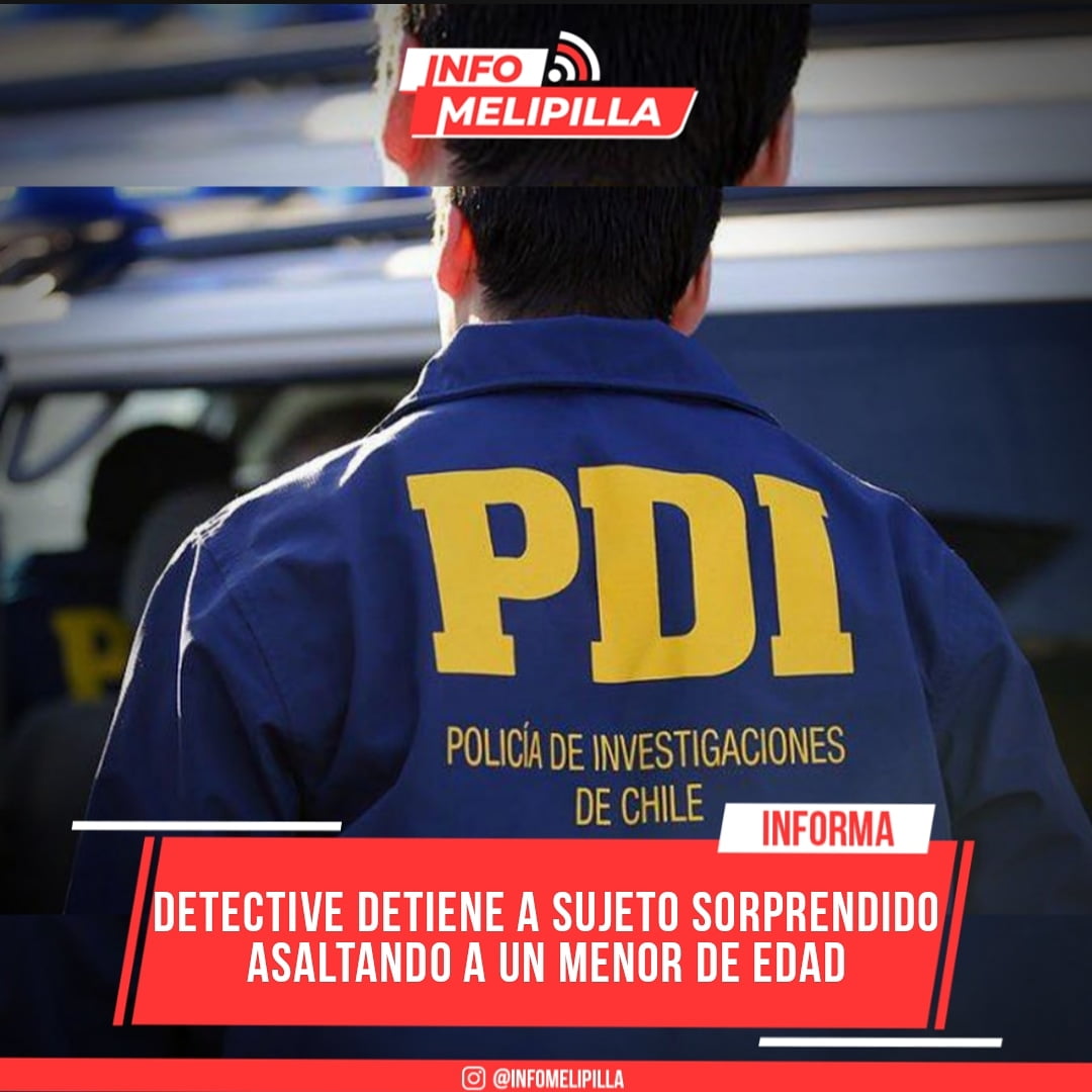 Detective detiene a sujeto sorprendido asaltando a un menor de edad