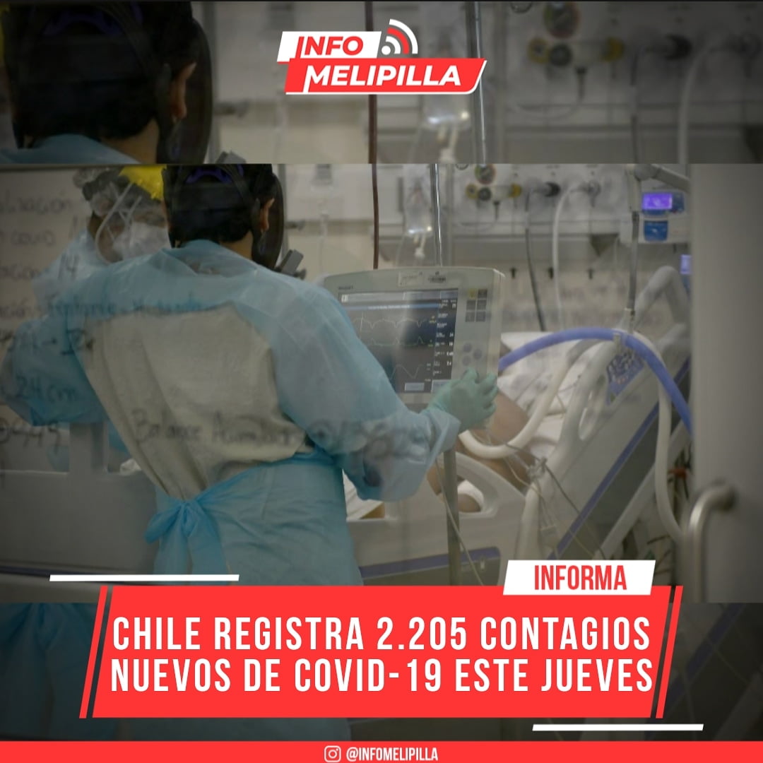 Chile registra 2.205 contagios nuevos de COVID-19: es la cifra más alta en esta última semana