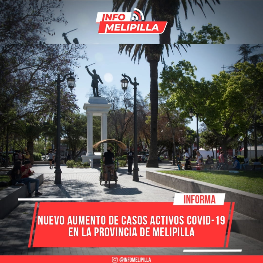 Nuevo aumento de casos activos de covid-19 en la provincia: Melipilla y San Pedro con las mayores alzas