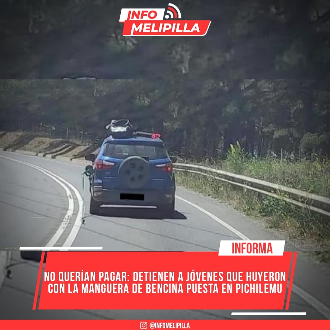 No querían pagar: Detienen a jóvenes que huyeron con la manguera de bencina puesta en Pichilemu