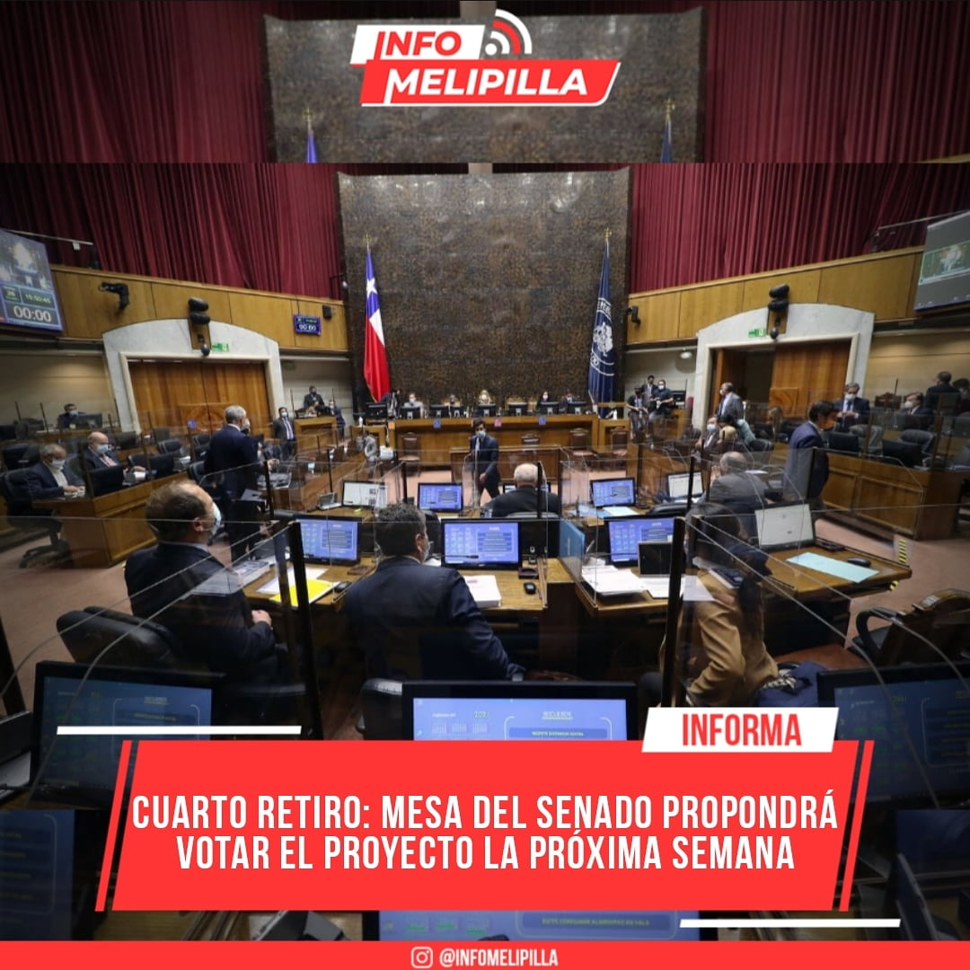 Cuarto Retiro: Mesa del Senado propondrá votar el proyecto la próxima semana