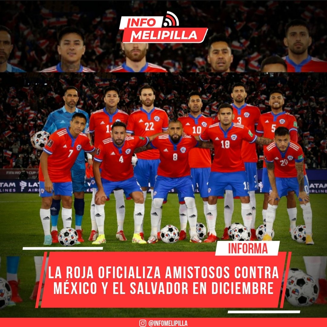 La Roja oficializa amistosos contra México y El Salvador en diciembre
