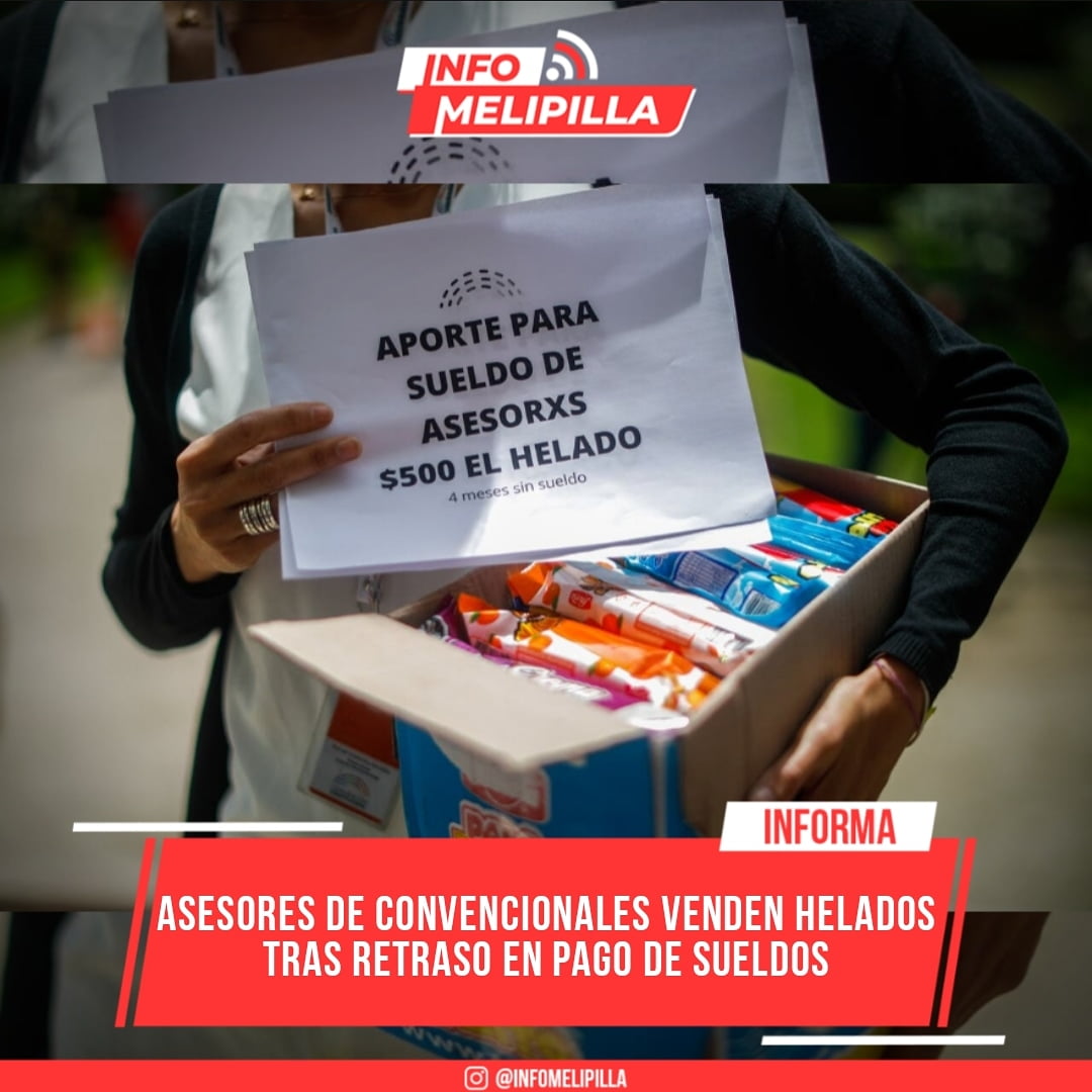 Asesores de convencionales venden helados tras retraso en pago de sueldos