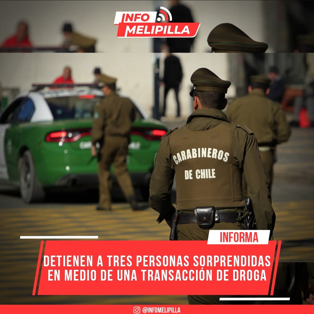 Detienen a tres personas sorprendidas en medio de una transacción de droga