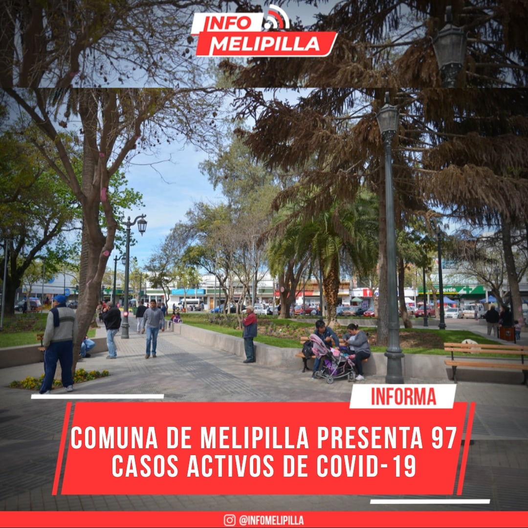 Comuna de Melipilla presenta 97 casos activos de Covid-19