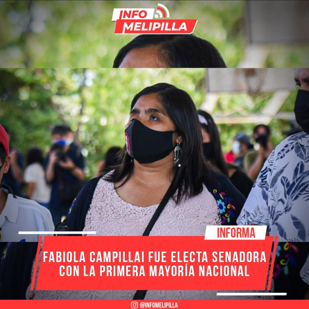 Fabiola Campillai fue electa senadora con la primera mayoría nacional