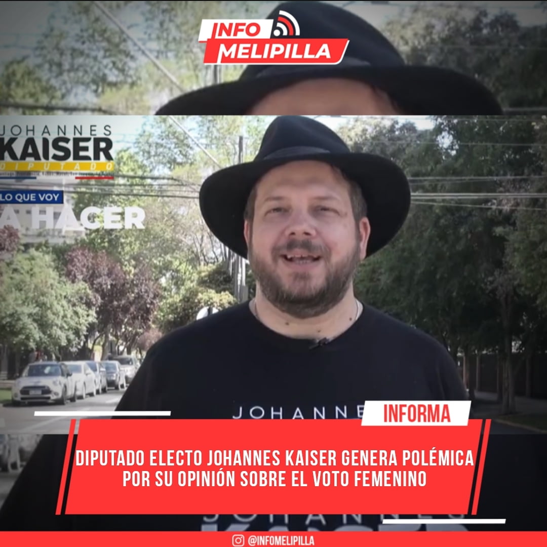 Diputado electo Johannes Kaiser generó polémica en redes sociales por su opinión sobre el voto femenino